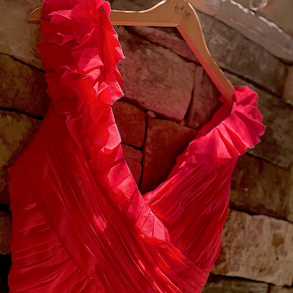 Bebe Pink Ruffle Dress - Picture 6 of 7